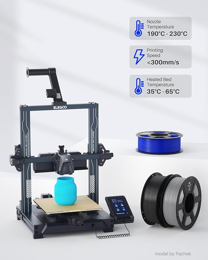 ELEGOO PLA Filament 1.75mm Bundle 4KG, 3D Printer Filament Dimensional Accuracy - Image 5