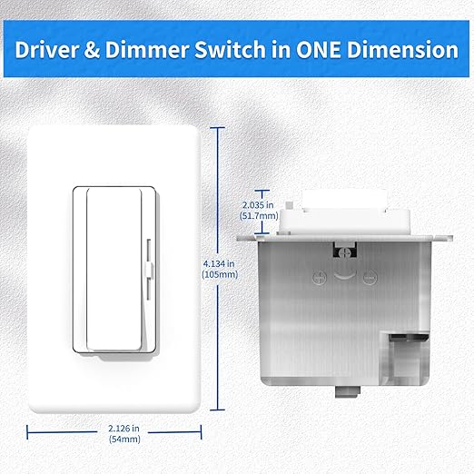 Dimmer and Driver Switch in one, AC120V 60W ON/Off Output Voltage: 12V +/-0.5V - Image 2