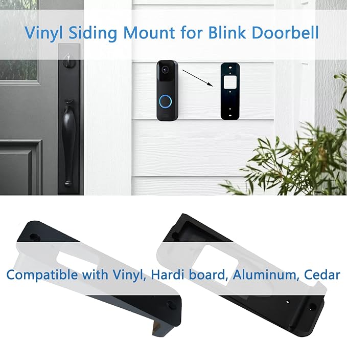 TEYOUYI Vinyl Siding Mount for Blink Doorbell, Angle Mount Wedge for Blink - Image 2