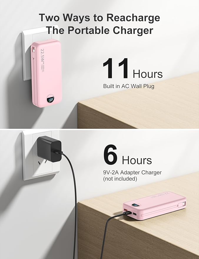 aonidi 20000mAh Ultra-Portable-Charger-Power-Bank PD20W - Image 5