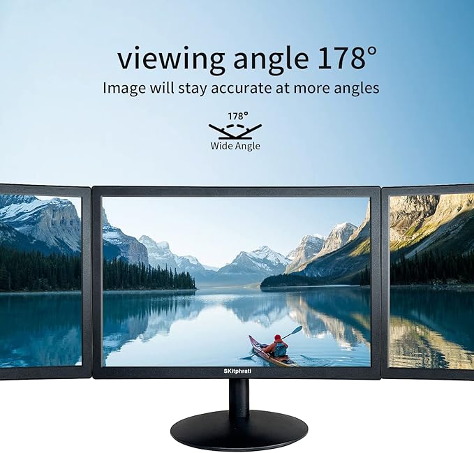 SKitphrati 15.6 Inch Small PC Monitor, FHD VA 1080P Desktop Display - Image 5