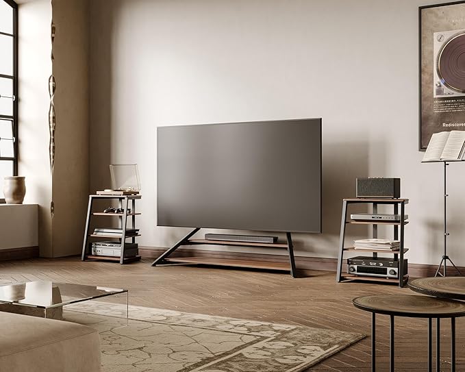 FITUEYES Design 4-Tier AV Media Stand Corner Shelf - Image 7