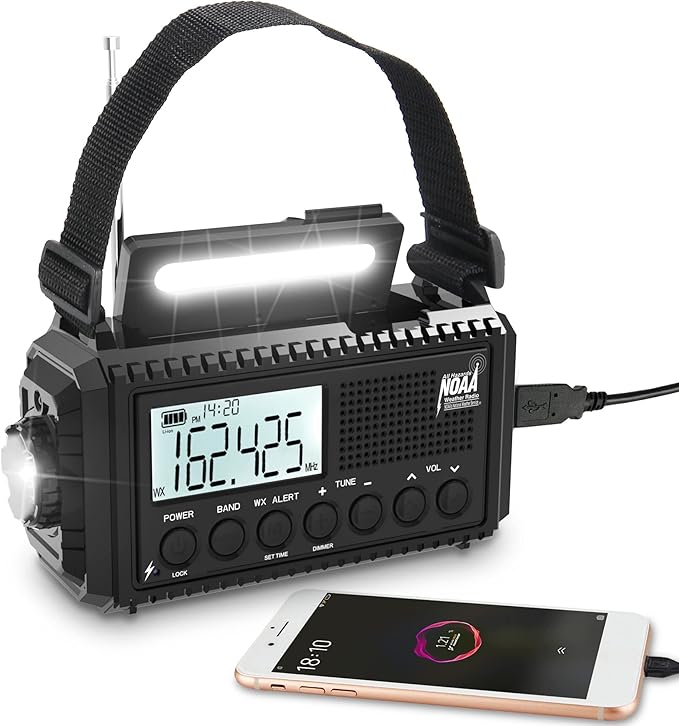 Auto NOAA Digital 5000 Weather Radio by Mesqool