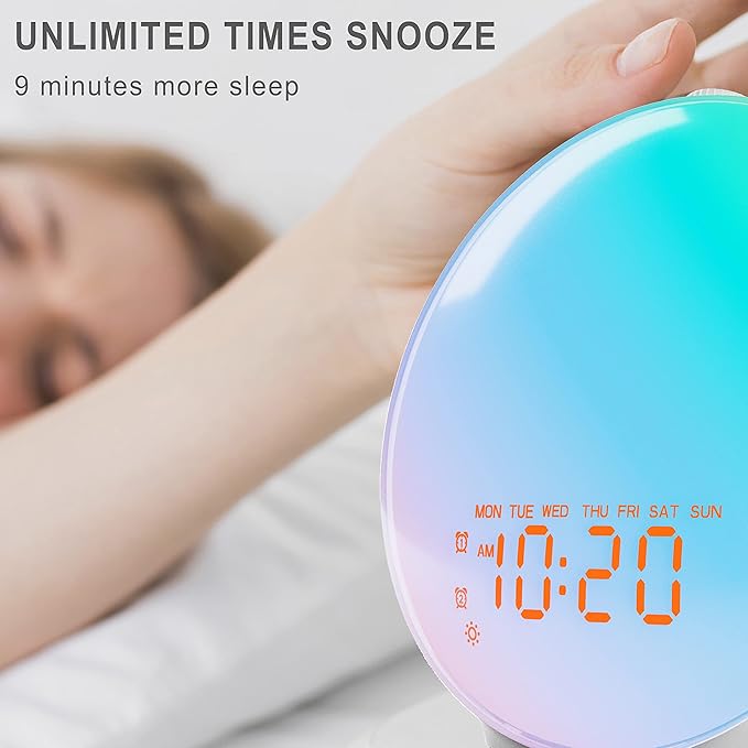 Wake Up Light Sunrise Alarm Clock - Image 6