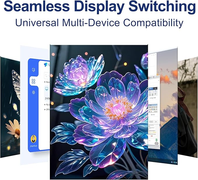 Arector Bi-Directional DisplayPort 1.4 Switcher, 3 in 1 Out 8K DP Switcher Box - Image 7