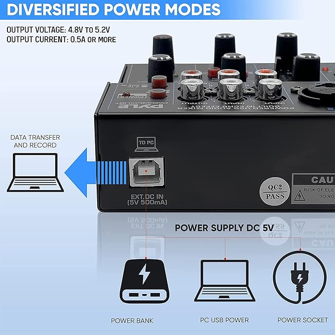 Pyle Professional Wireless DJ Audio Mixer - Image 4