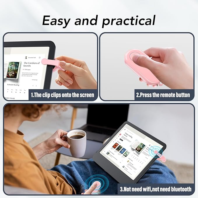 Remote Control Page Turner for Kindle Paperwhite Oasis Kobo eReaders, Kindle - Image 4