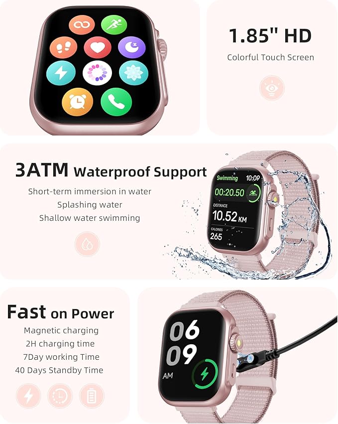 Parsonver GPS Smart Watch for Women Men, Built-in GPS & Bluetooth Calling - Image 6