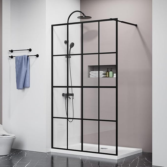 Goodyo 46" X 72" Shower Door Clear Tempered Glass Framed Shower Screen Walk-in by Goodyo