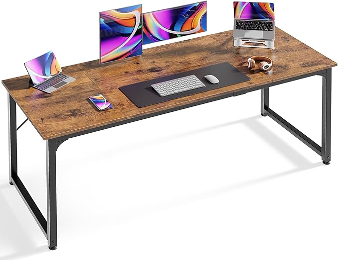 Huuger Computer Desk, 63 Inch Office Desk, Gaming Desk by Huuger