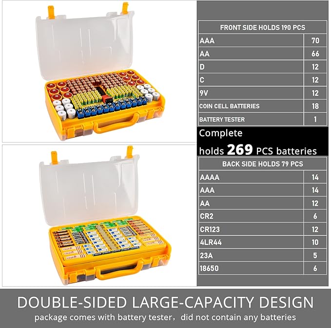 Aptbyte Battery Organizer Storage Holder Box Case - Image 3