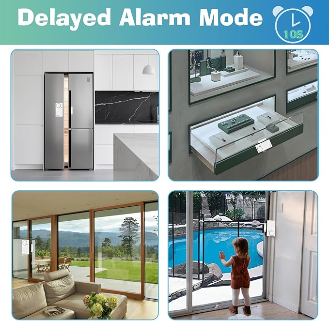 HENDUN Upgraded Door Alarm for Home Security, Pool Alarm for Kids Safety - Image 8