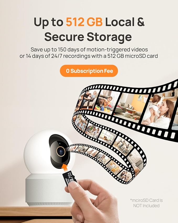 Anona Pano 4K UHD Indoor Camera, Pet/Dog/Baby Security Camera - Image 6