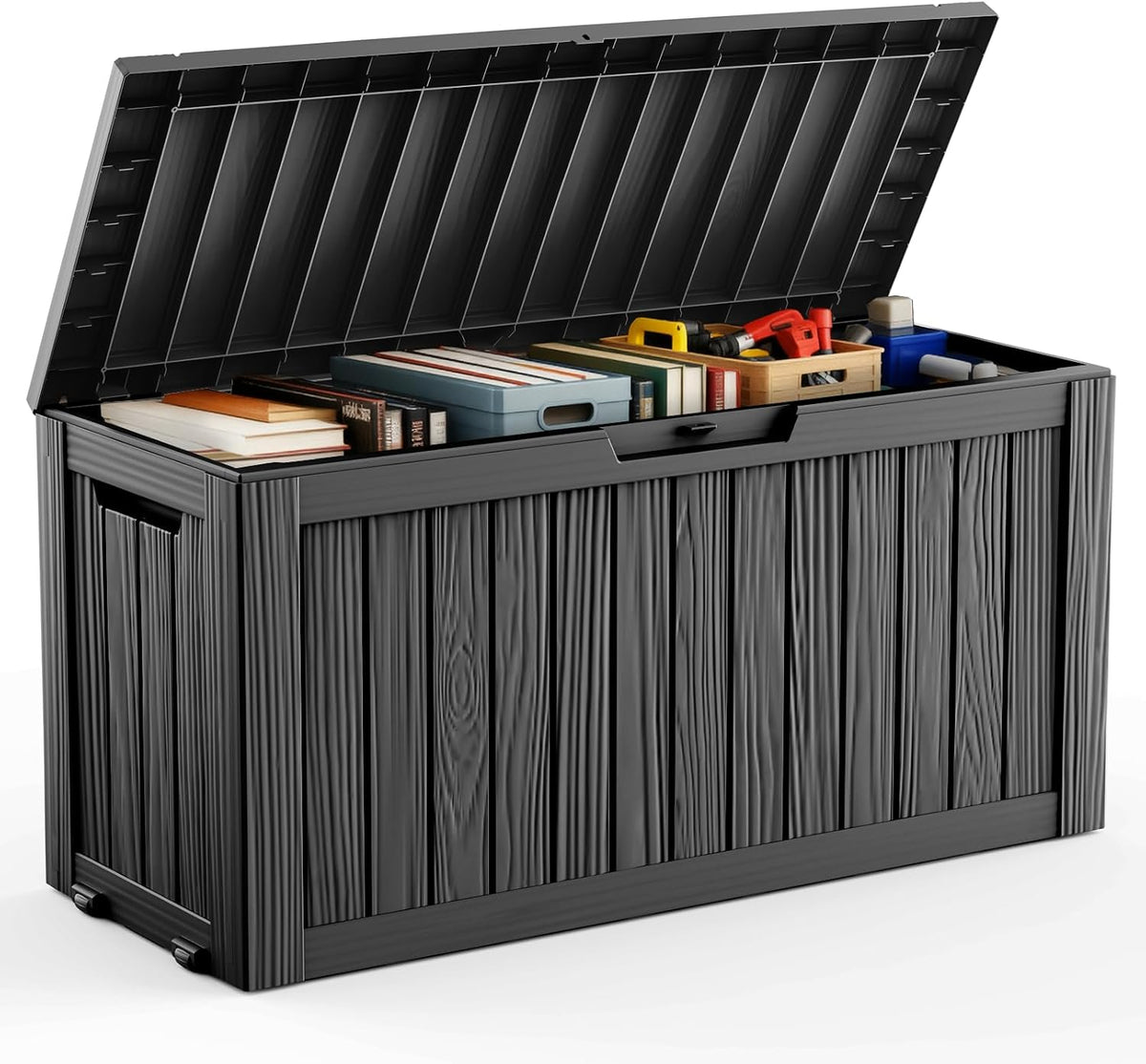 drato 75 gallon deck box, waterproof resin large, main product view