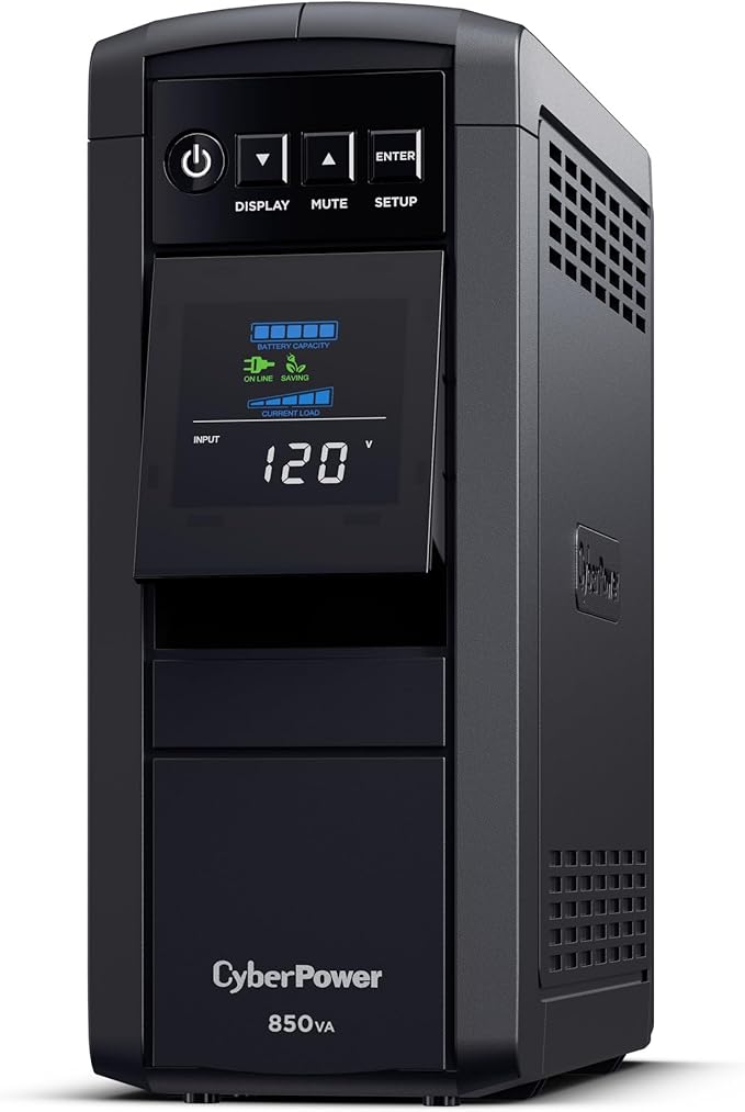 CyberPower CP850PFCLCD PFC Sinewave UPS Battery Backup and Surge Protector - Image 2