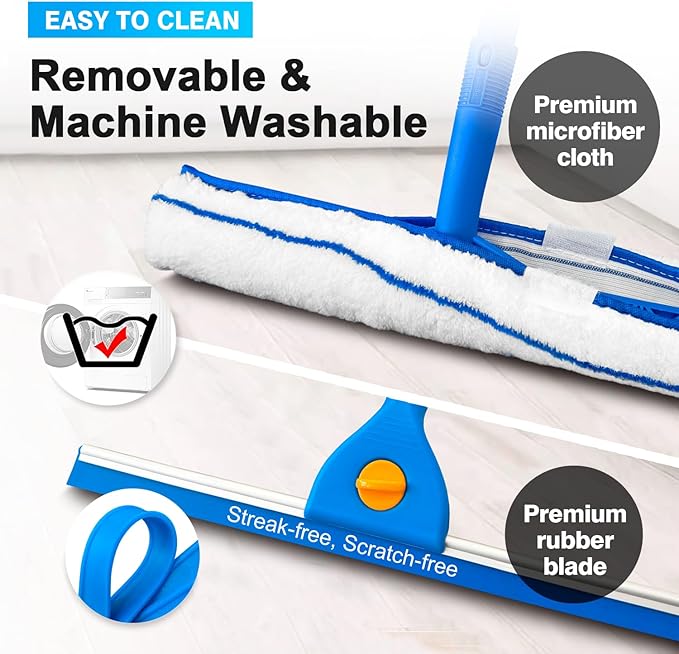 ARTIPOLY Squeegee for Window Cleaning, Window Cleaning Kit for Shower Glass - Image 6