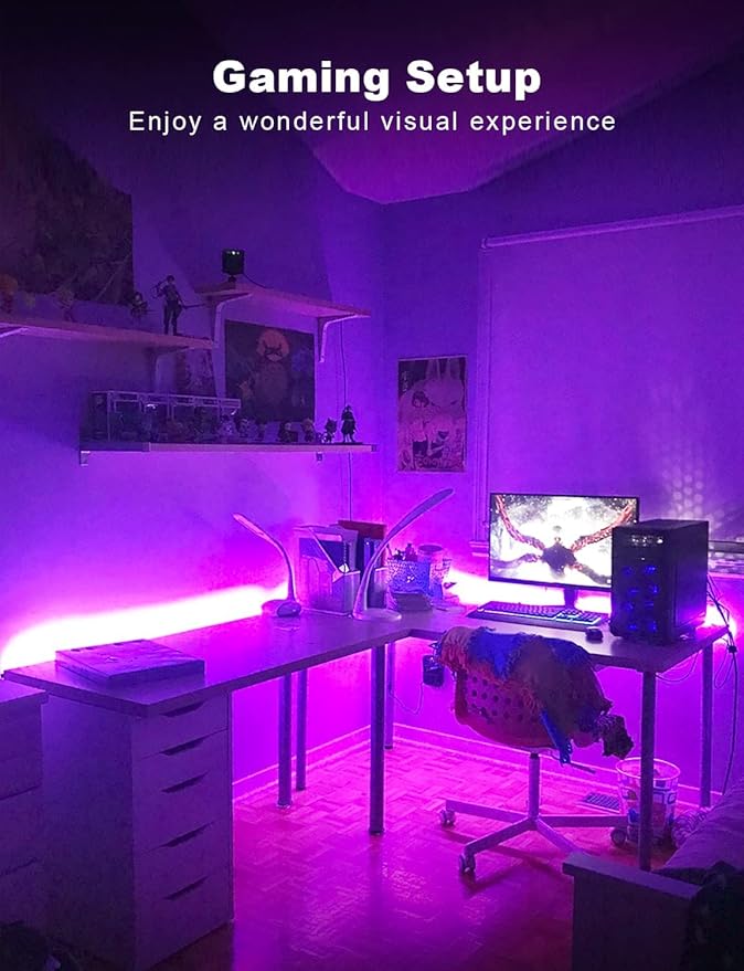 DAYBETTER Smart RGB Led Strip Lights, 100ft Led Lights - Image 3