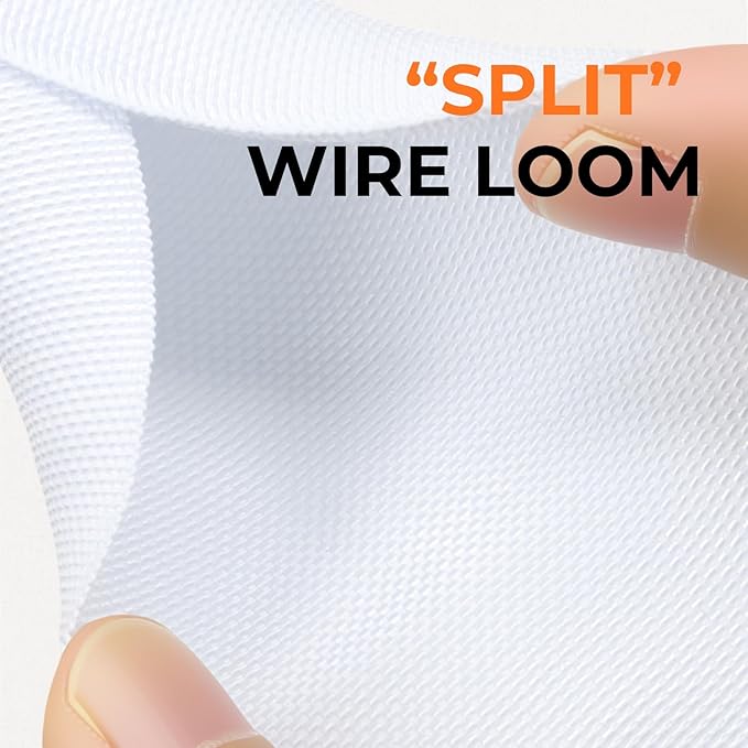 HOLED 5/16 inch Split Braided Cable Management Sleeve - Image 3
