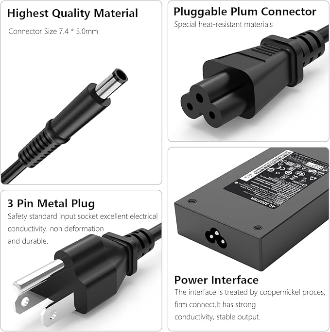 180W 130W AC Charger Adapter Fit - Image 4