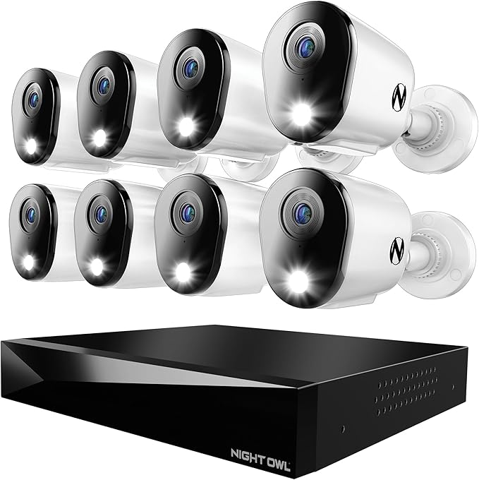 Night Owl 2-Way Audio 12 Channel DVR Video Home Security Camera System by NightOwl