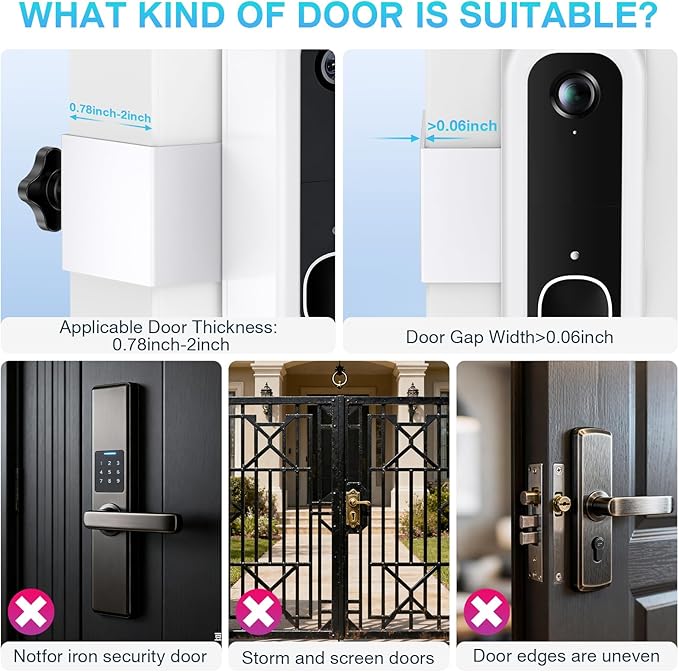 Anti-Theft Doorbell Mount Compatible - Image 4