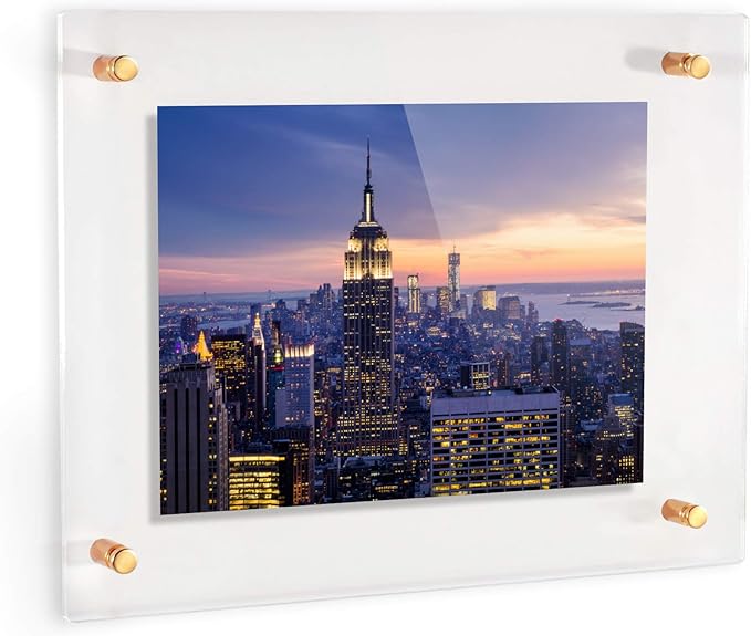 ArtToFrames 18x24 Inch Double Panel Floating Acrylic Picture Frame comes - Image 2