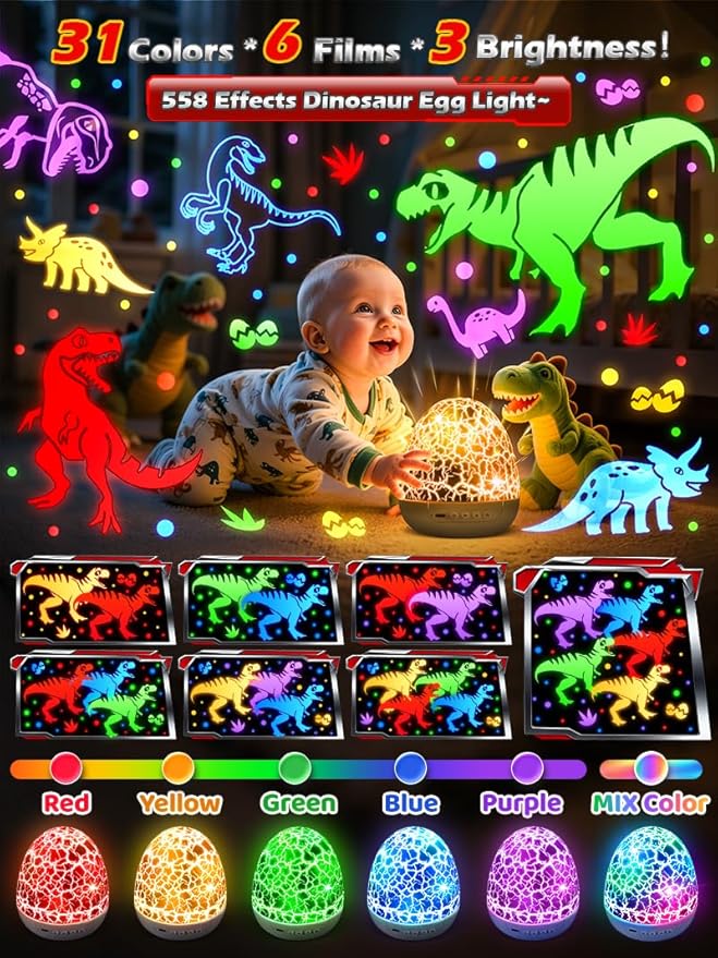 Beast Truck Dinosaur Toys Egg Night Light - Image 4