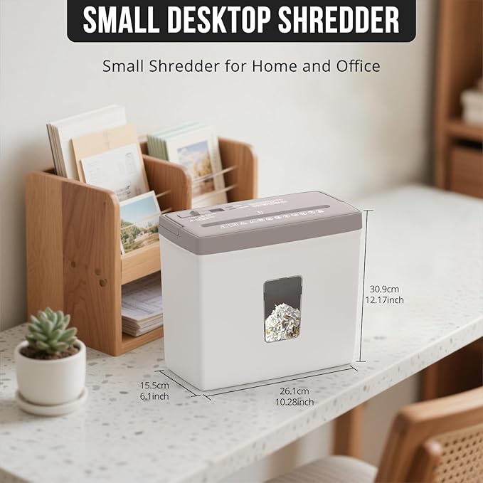 Suntiko 5-Sheet Cross Cut Paper Shredder - Image 4