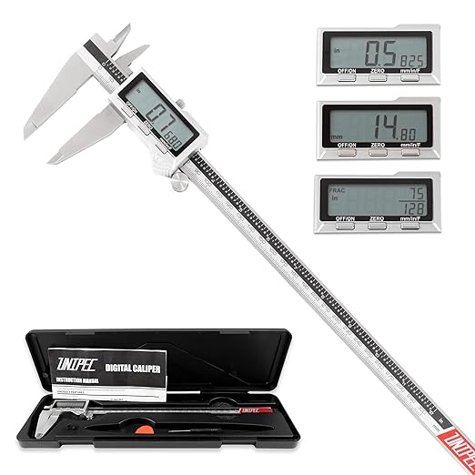 Unipec 12 Inch Digital Caliper, 150mm Calipers Measuring Tool by UNIPEC