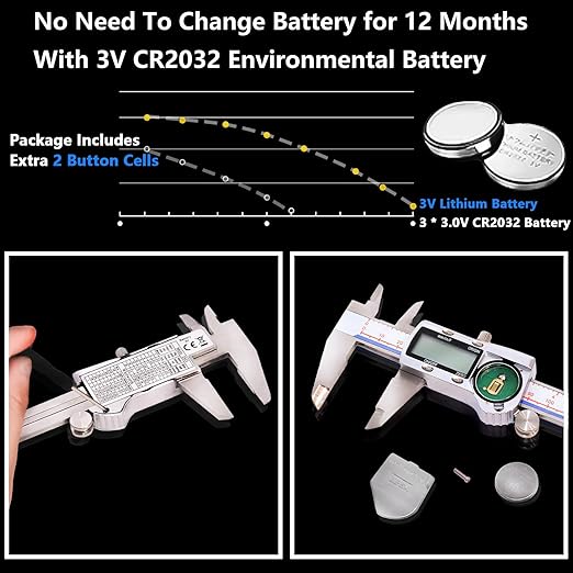 Digital Caliper Measuring Tool, IP54 Waterproof Electronic Digital Micrometer - Image 4