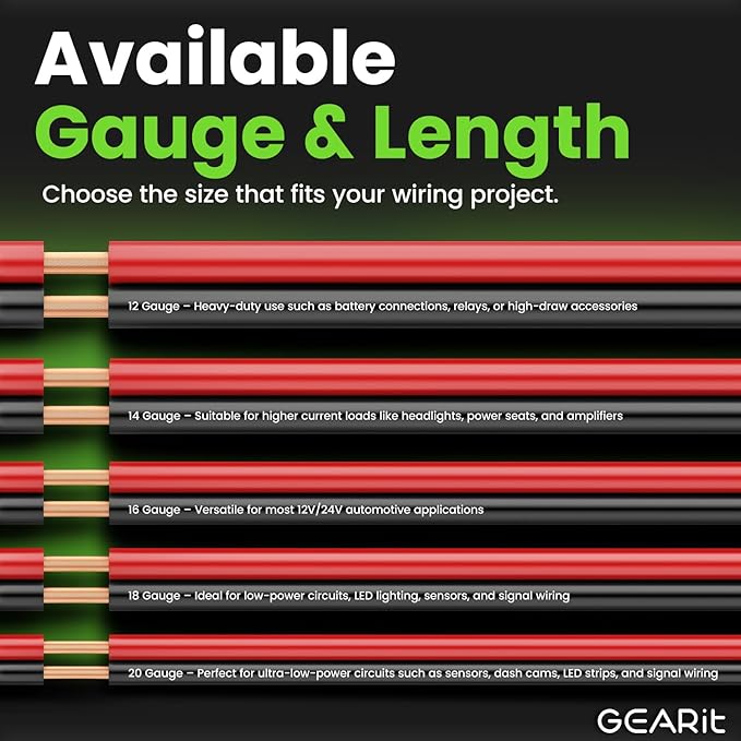GEARit 16 Gauge Wire GPT Automotive Primary Bonded Wire -2 Conductor CCA - Image 8