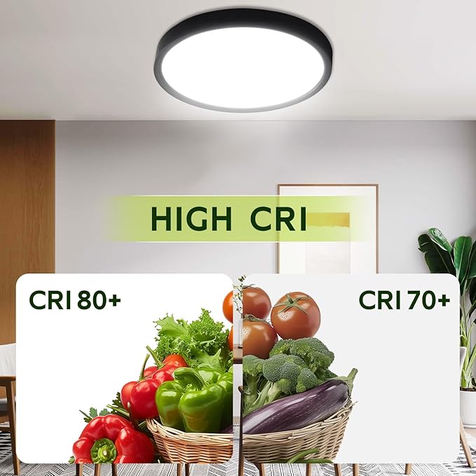 hykolity 2 Pack 9 Inch Selectable CCT LED Round Flat Panel Light, 18W 1800LM - Image 3