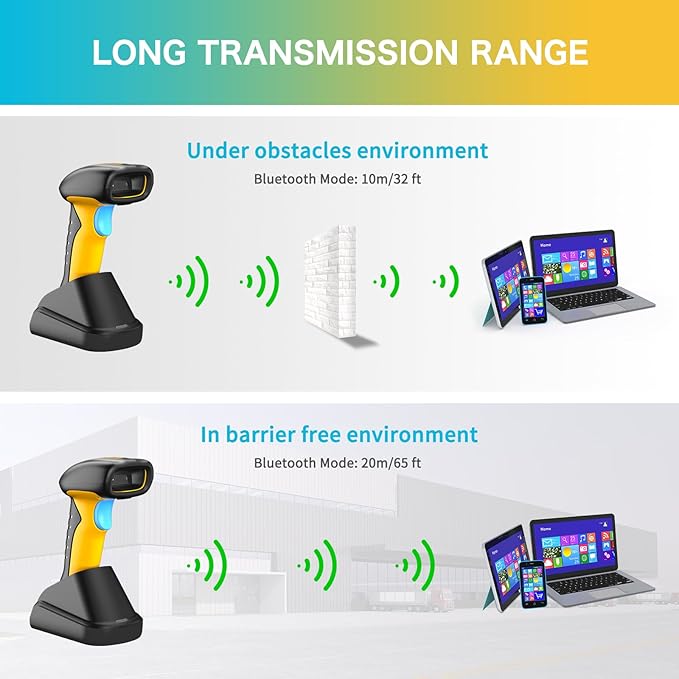 NETUM Upgraded QR Industrial Bluetooth Barcode Scanner - Image 8
