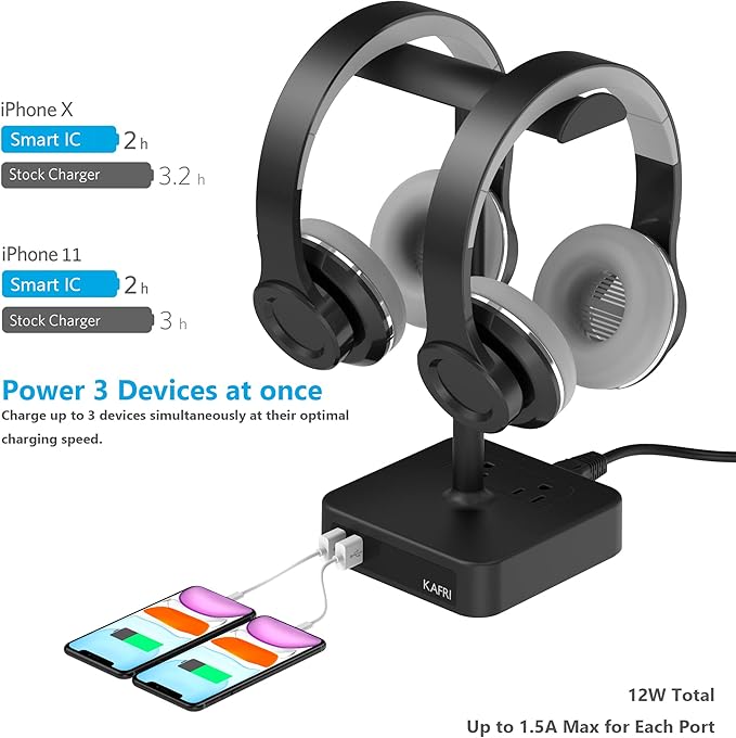 KAFRI Dual Headphone Stand - Image 2