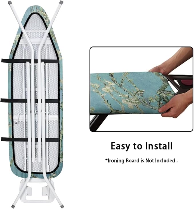 ZCFYGDX William Morris Prints Ironing Board Cover 3 Nylon Buckle Fastening Easy - Image 4