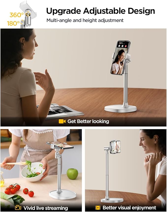 DIMONCOAT Adjustable Aluminum Alloy Cell Phone Stand - Image 4