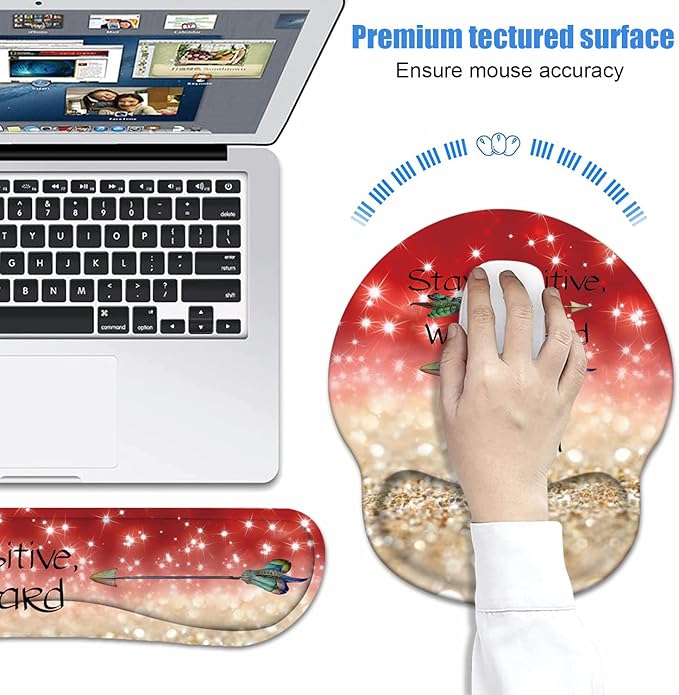 Keyboard Wrist Rest + Mouse Pad Wrist Support Set - Image 4