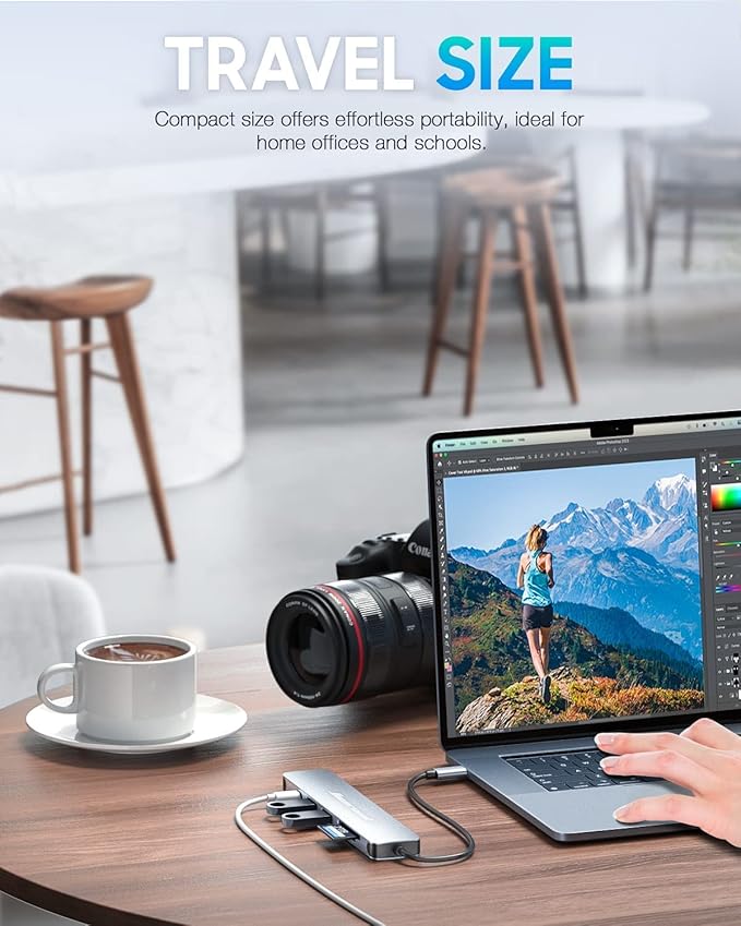 Hiearcool USB C Hub for MacBook – 7-in-1 USBC Adapter - Image 6