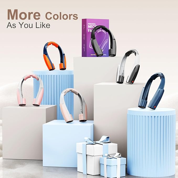 AI Portable Neck Fan with 6 Powerful Speeds, 8000mAh Battery Operated USB-C - Image 7