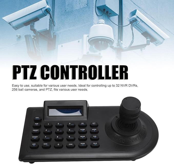 Yunseity PTZ Camera Joystick Controller, Dome IP PoE Camera Controller Keyboard - Image 2