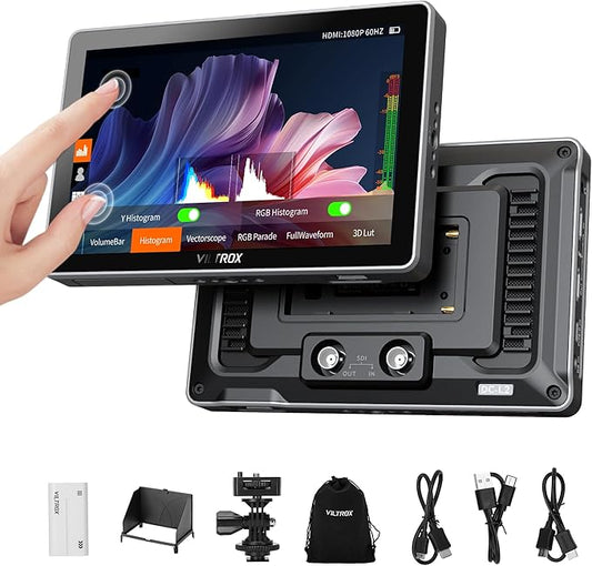 VILTROX DC-L2 7 inch SDI Camera Monitor, 1280x800 IPS HD Touch Screen Camera by ViltroxOfficial