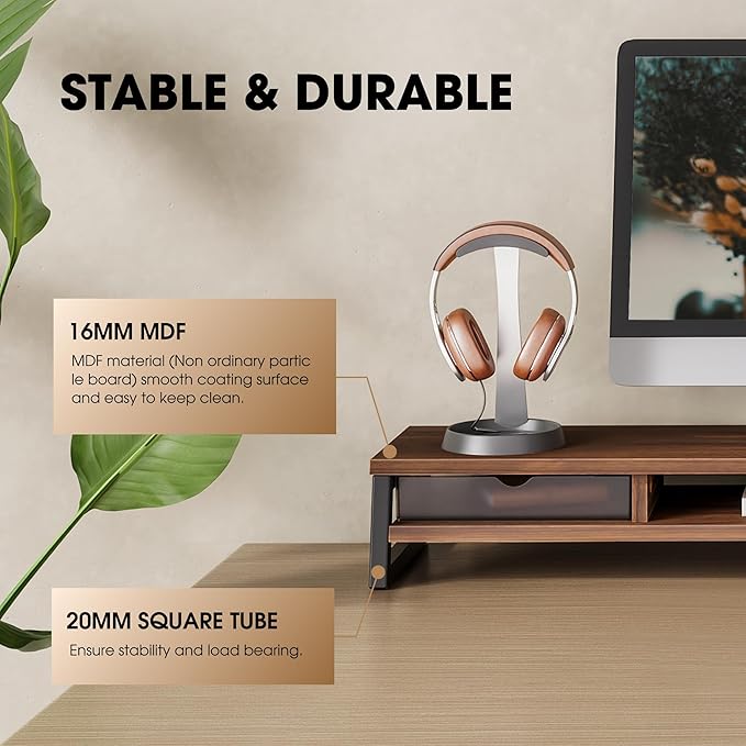 Fenge Dual Monitor Stand, Monitor Riser - Image 4