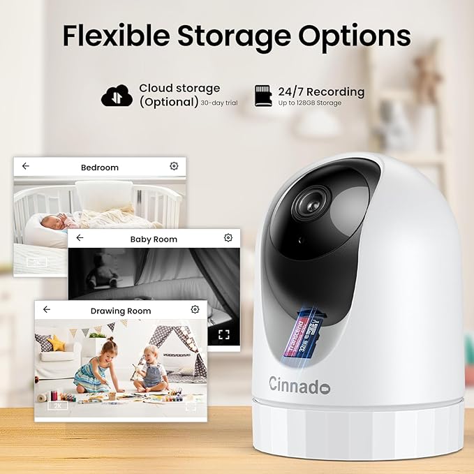 Cinnado 5MP Security Camera Indoor-5G/2.4G Dual WiFi Cameras - Image 6
