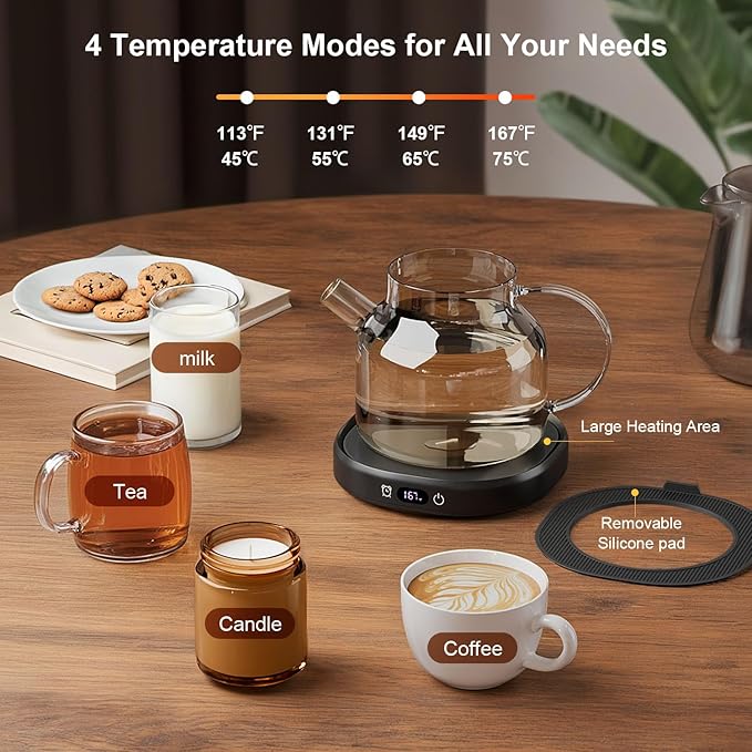 Coffee Mug Warmer & Best MOM Ever Mug Set, Electric Coffee Cup Warmer - Image 5