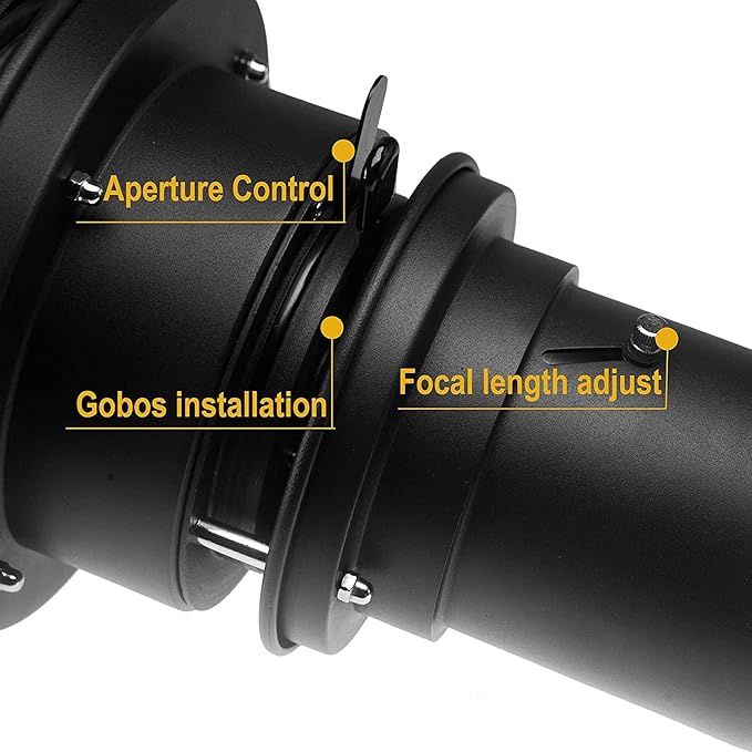 Alluneitter Bowens Mount Snoot, Strobe Video Snoot Conical Projector snoot - Image 4