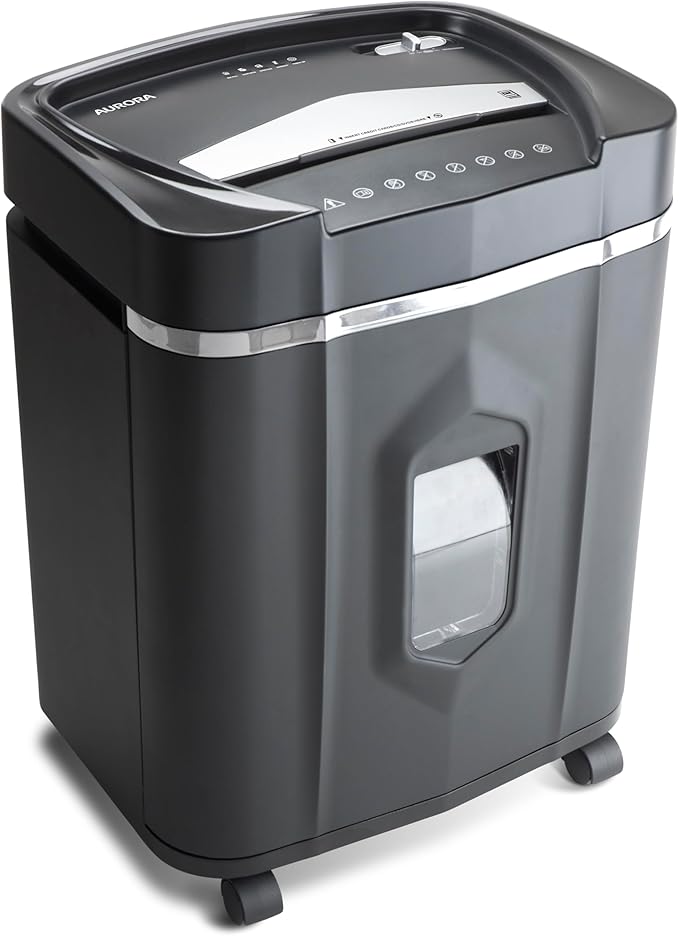 Aurora High-Security 12-Sheet Micro-Cut Paper/CD and Credit Card Shredder - Image 6