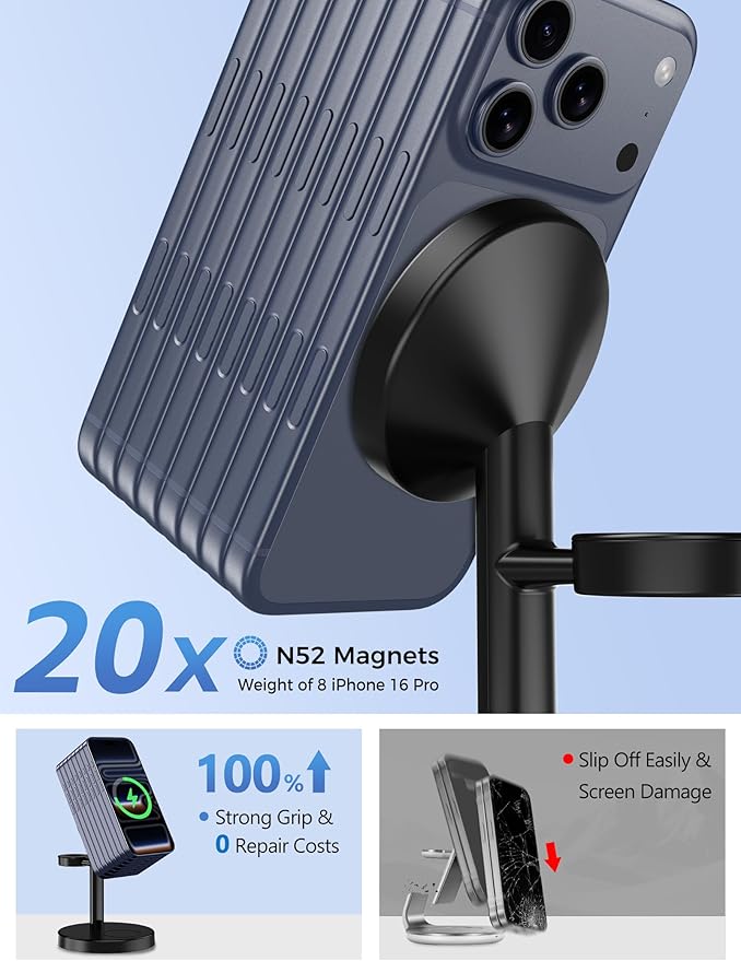 Aeinidi 2026 3 in 1 Wireless Charging Station Compatible - Image 6