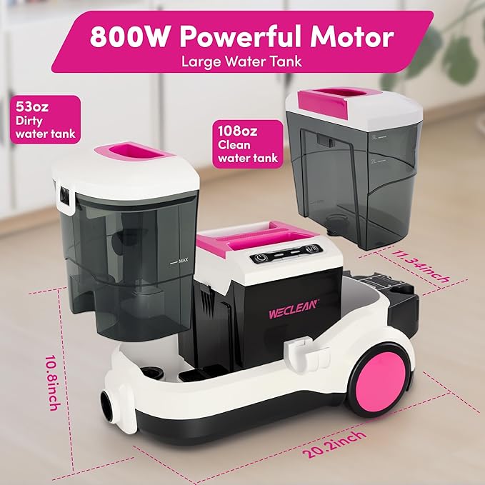 WECLEAN Carpet Cleaner Machine and Stain Remover - Image 3