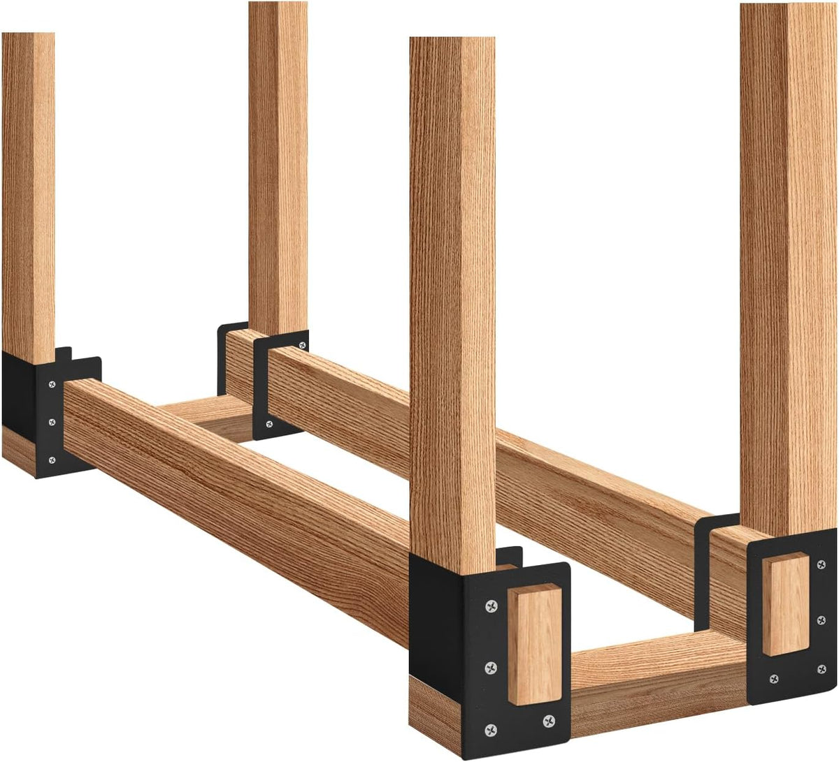 firewood log storage holder 8 pack,firewood rack brackets, main product view