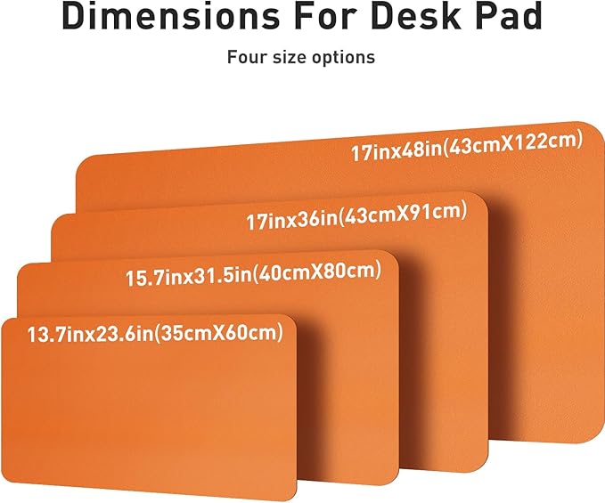 Aothia Leather Desk Pad Protector, Mouse Pad, Office Desk Mat, Non-Slip PU - Image 7